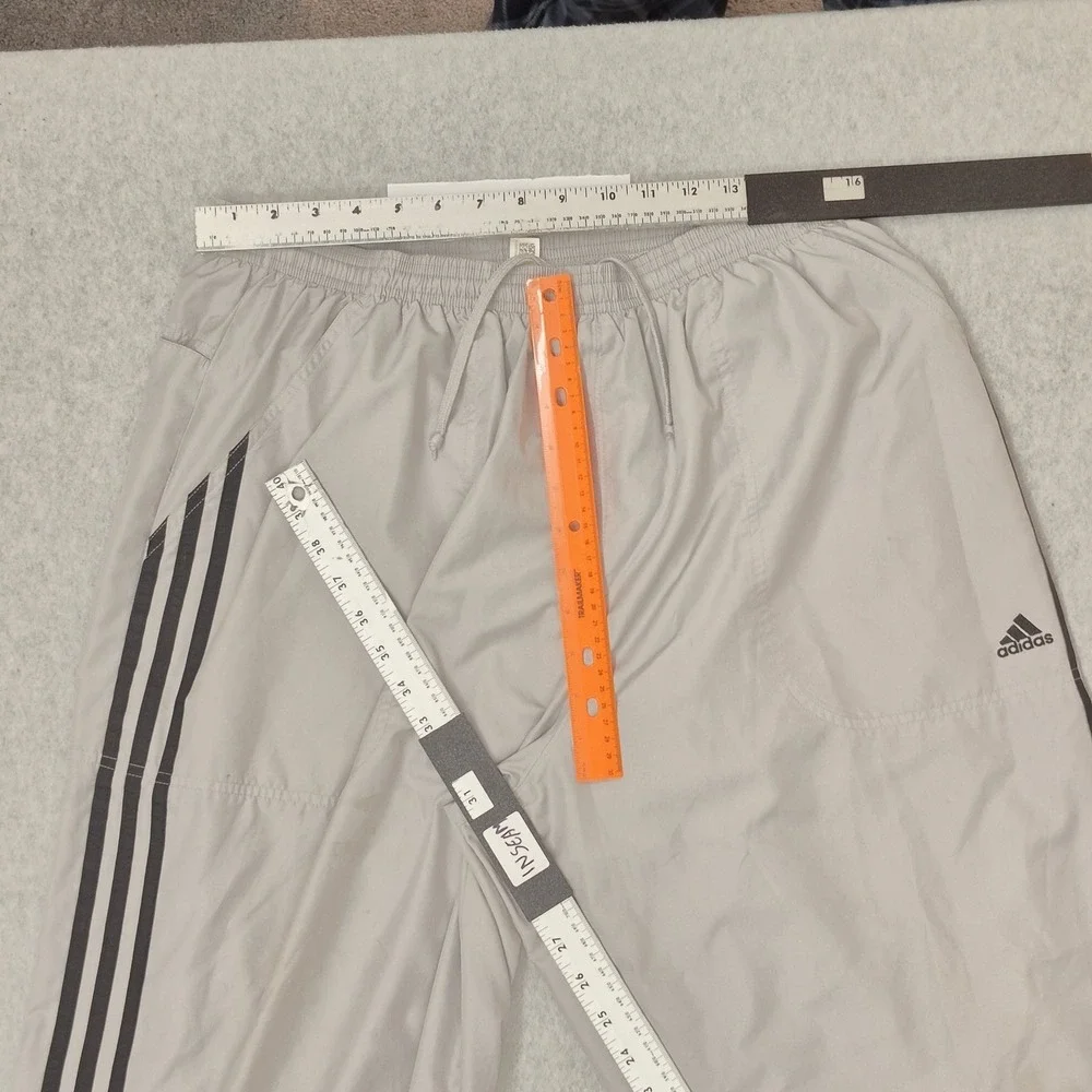 Adidas Men Pants XL Gray Track‎ Pants Stripe 31